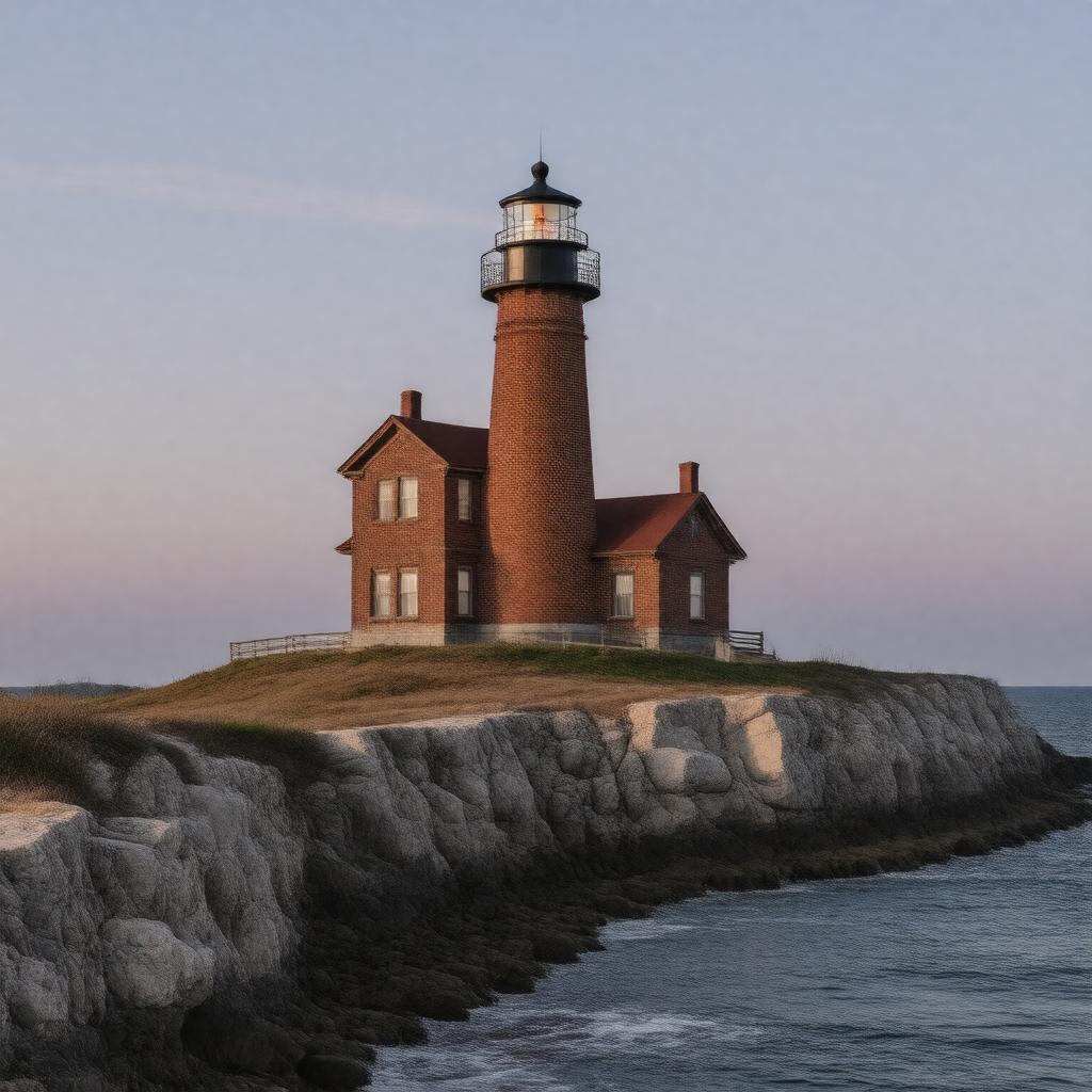 Click to view larger image AI-created image of Gay Head Light