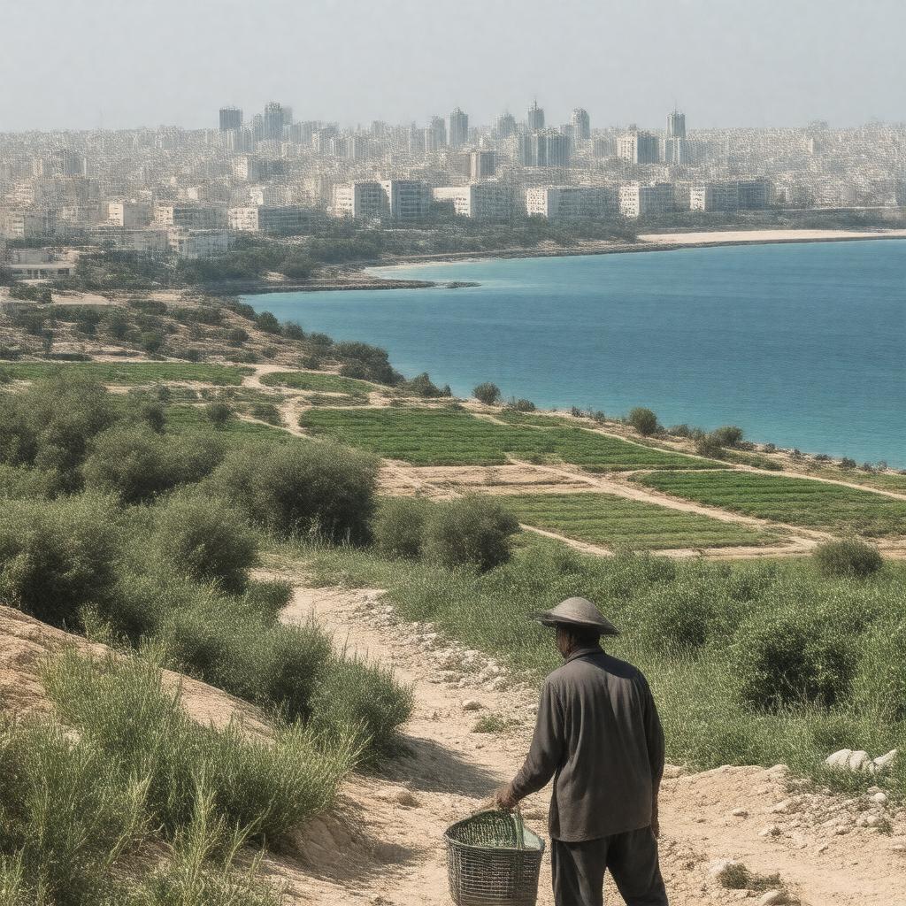AI-created image of Gaza Strip