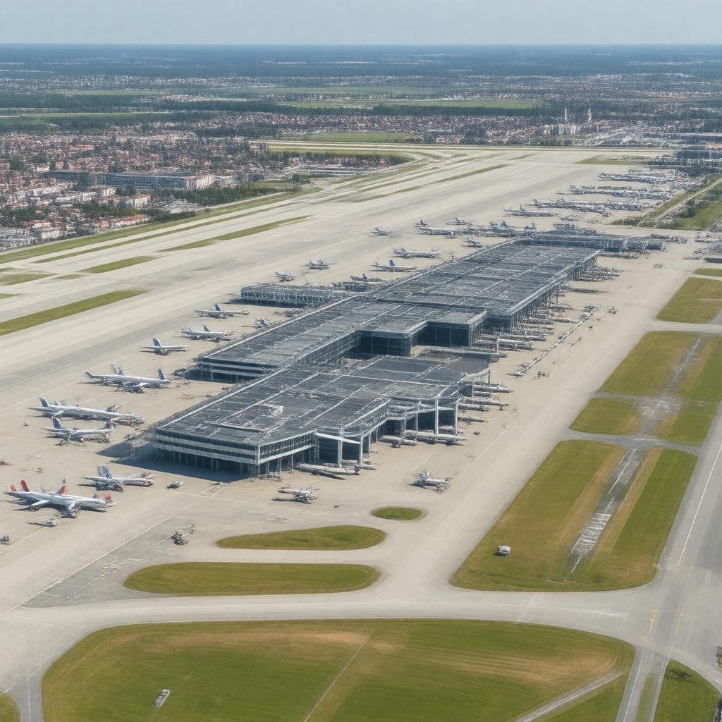 AI-created image of Gdańsk Lech Wałęsa Airport