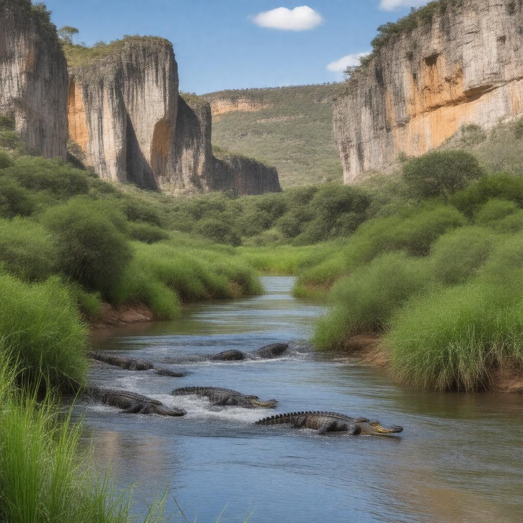 AI-created image of Geikie Gorge