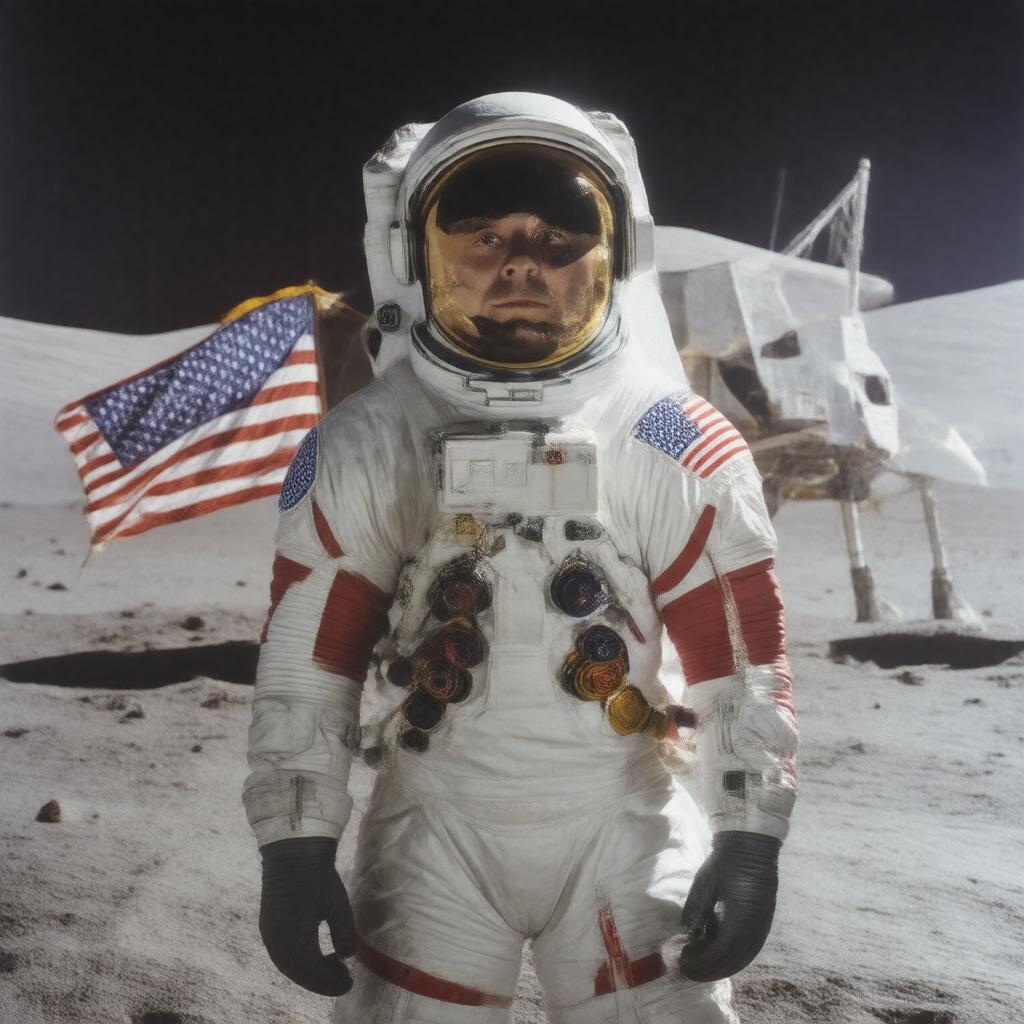 AI-created image of Gene Cernan