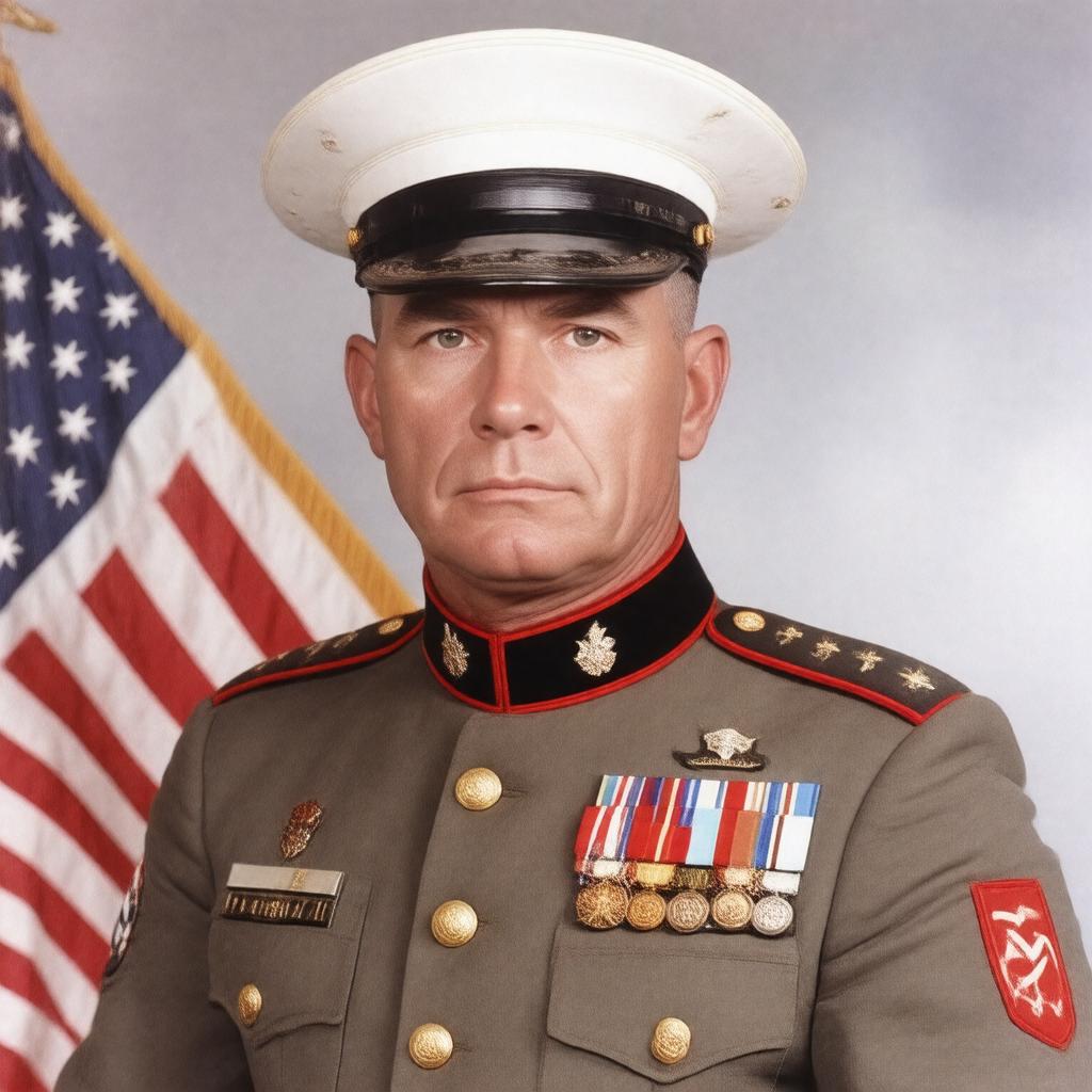 AI-created image of General David M. Shoup