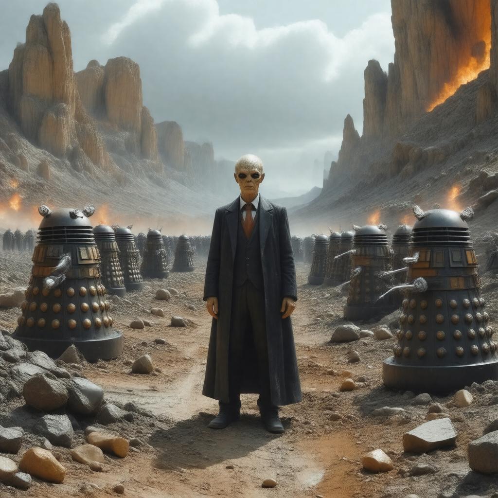 AI-created image of Genesis of the Daleks