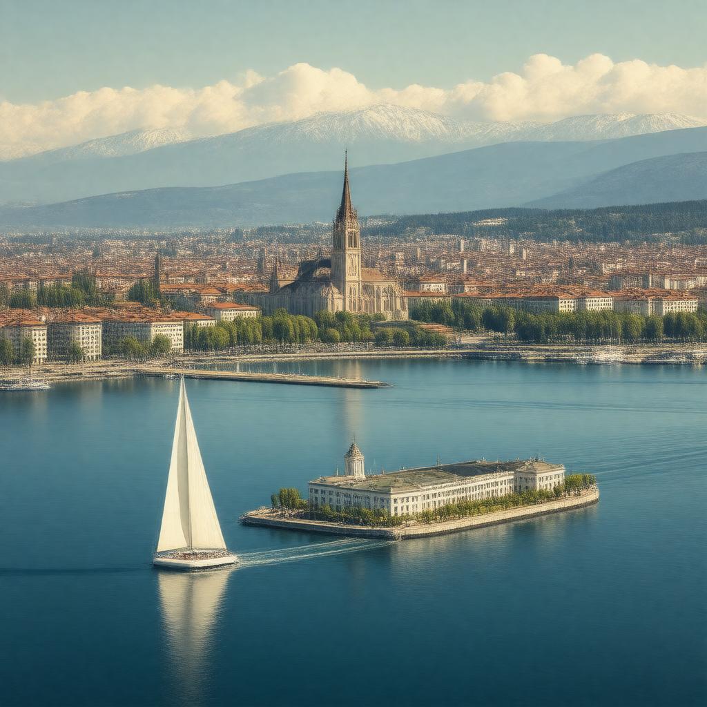 AI-created image of Geneva, Switzerland