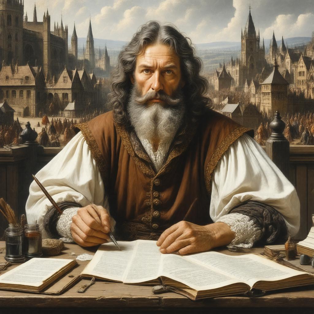 AI-created image of Geoffrey Chaucer