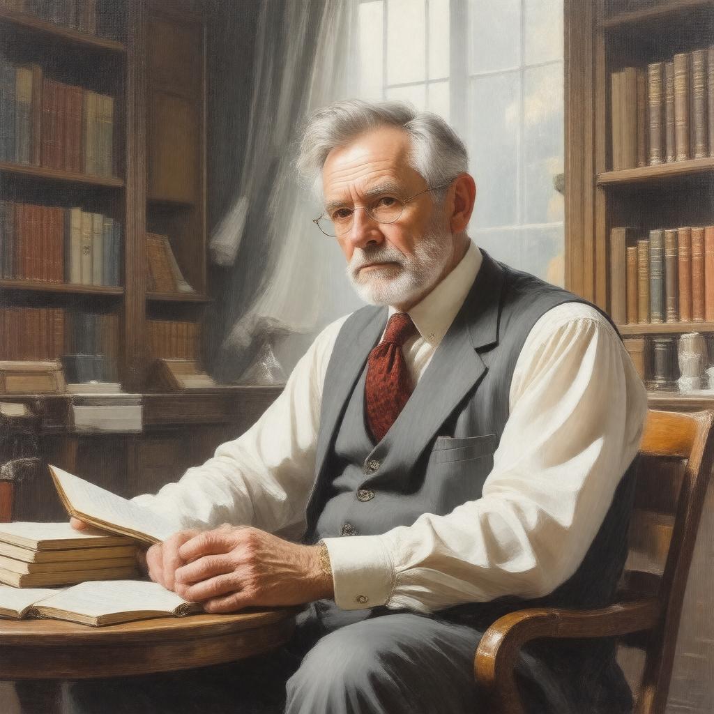 AI-created image of Geoffrey Hill