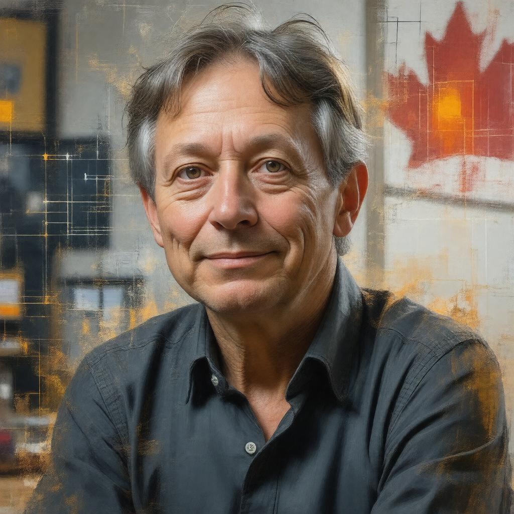 AI-created image of Geoffrey Hinton