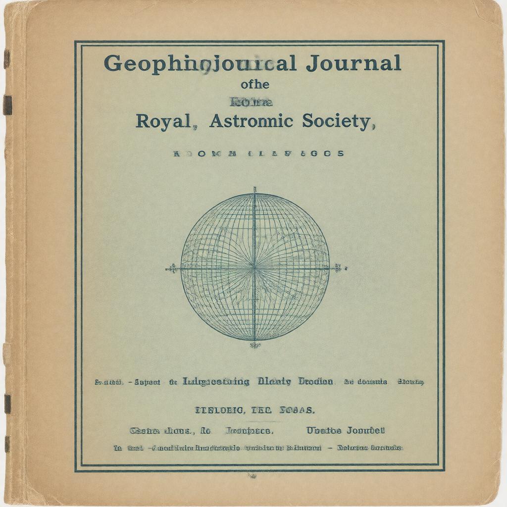 AI-created image of Geophysical Journal of the Royal Astronomical Society