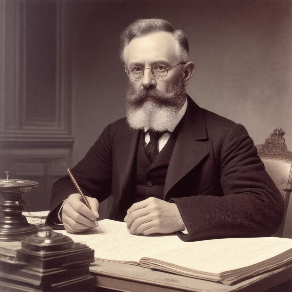 AI-created image of Georg Pick