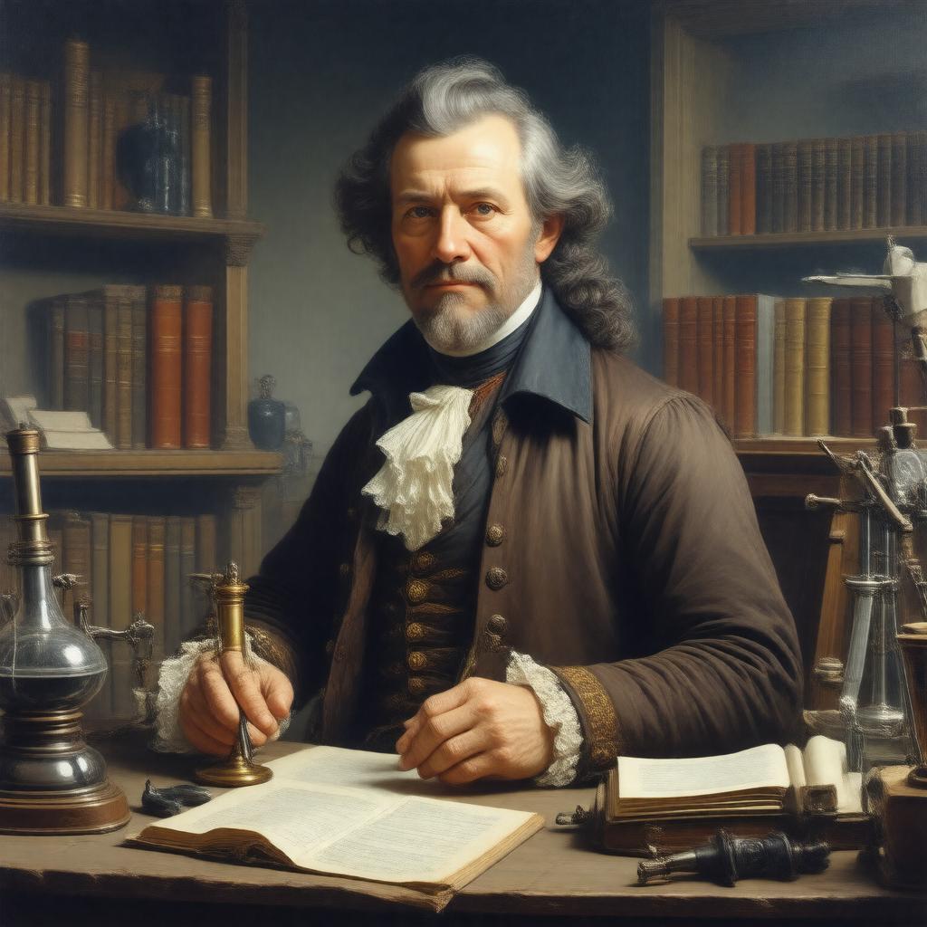 AI-created image of Georg Wolfgang Krafft