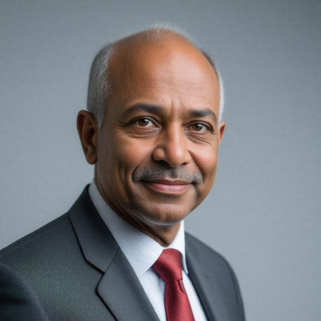 AI-created image of George Alagiah