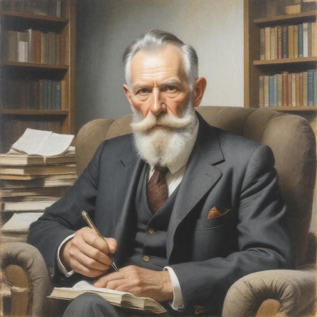 AI-created image of George Bernard Shaw