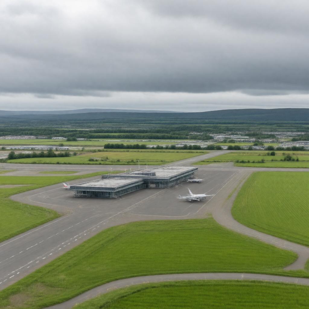 AI-created image of George Best Belfast City Airport