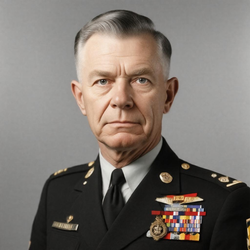 AI-created image of George Catlett Marshall