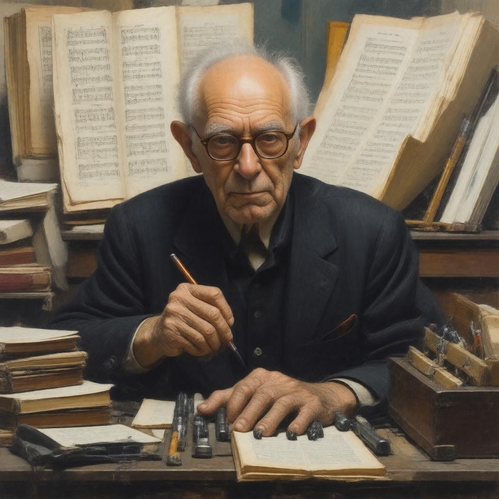 AI-created image of George Crumb