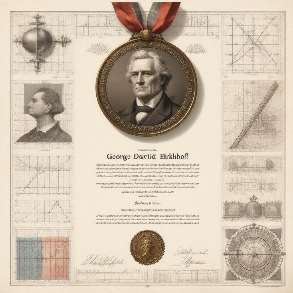 Click to view larger image AI-created image of George David Birkhoff Prize in Applied Mathematics