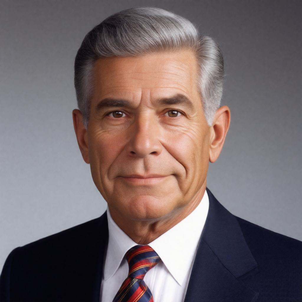 AI-created image of George Deukmejian
