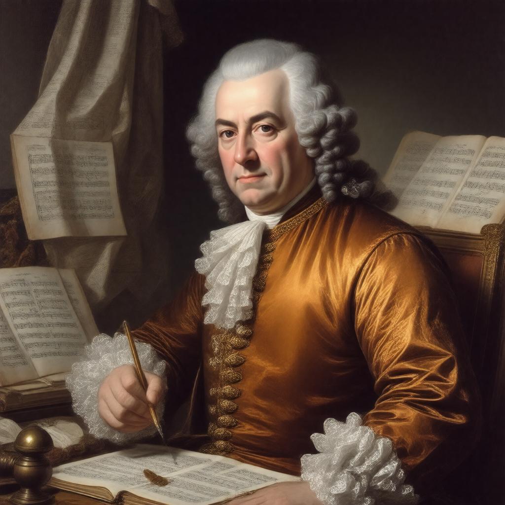 AI-created image of George Frideric Handel