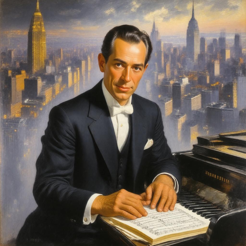AI-created image of George Gershwin