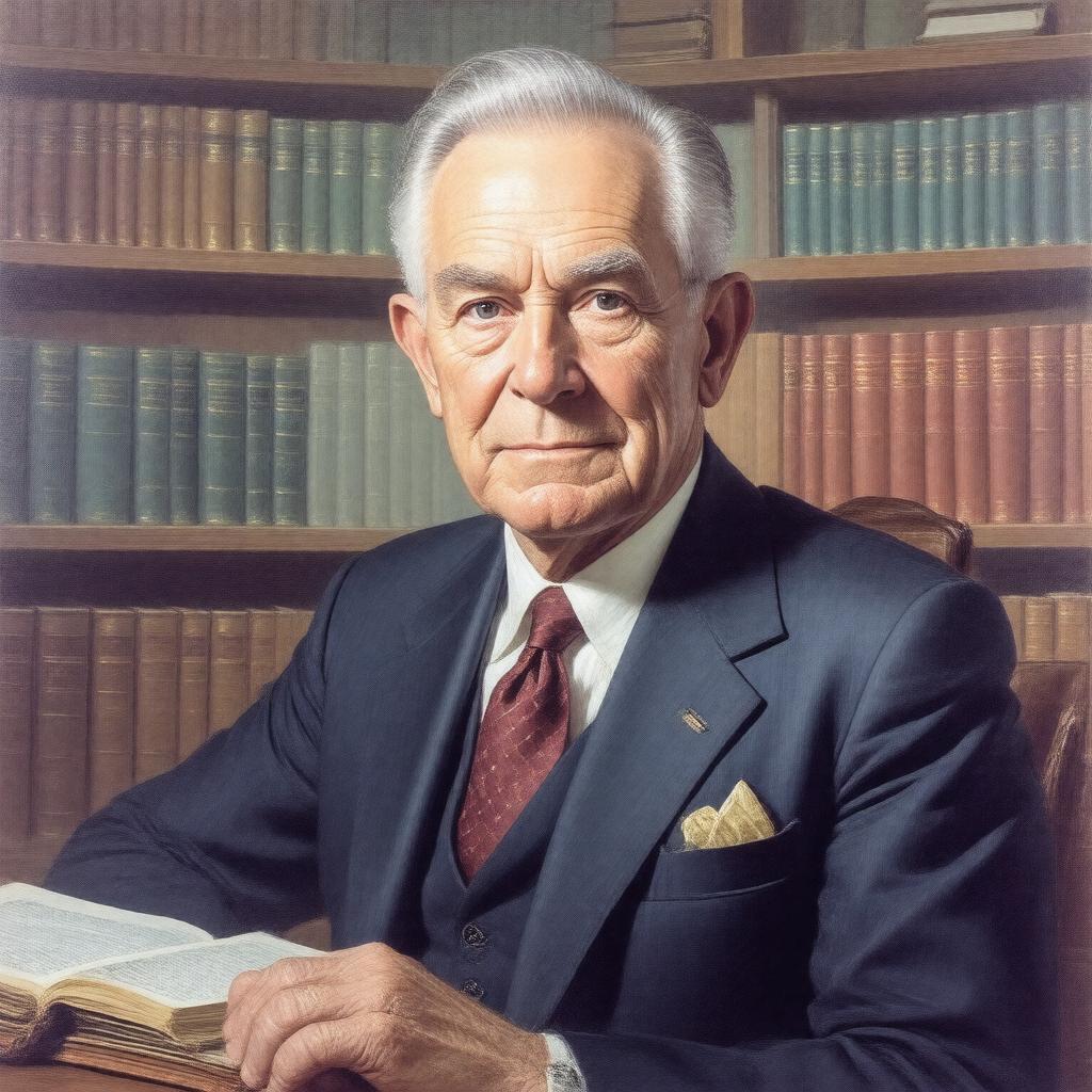 Click to view larger image AI-created image of George H. Hitchings