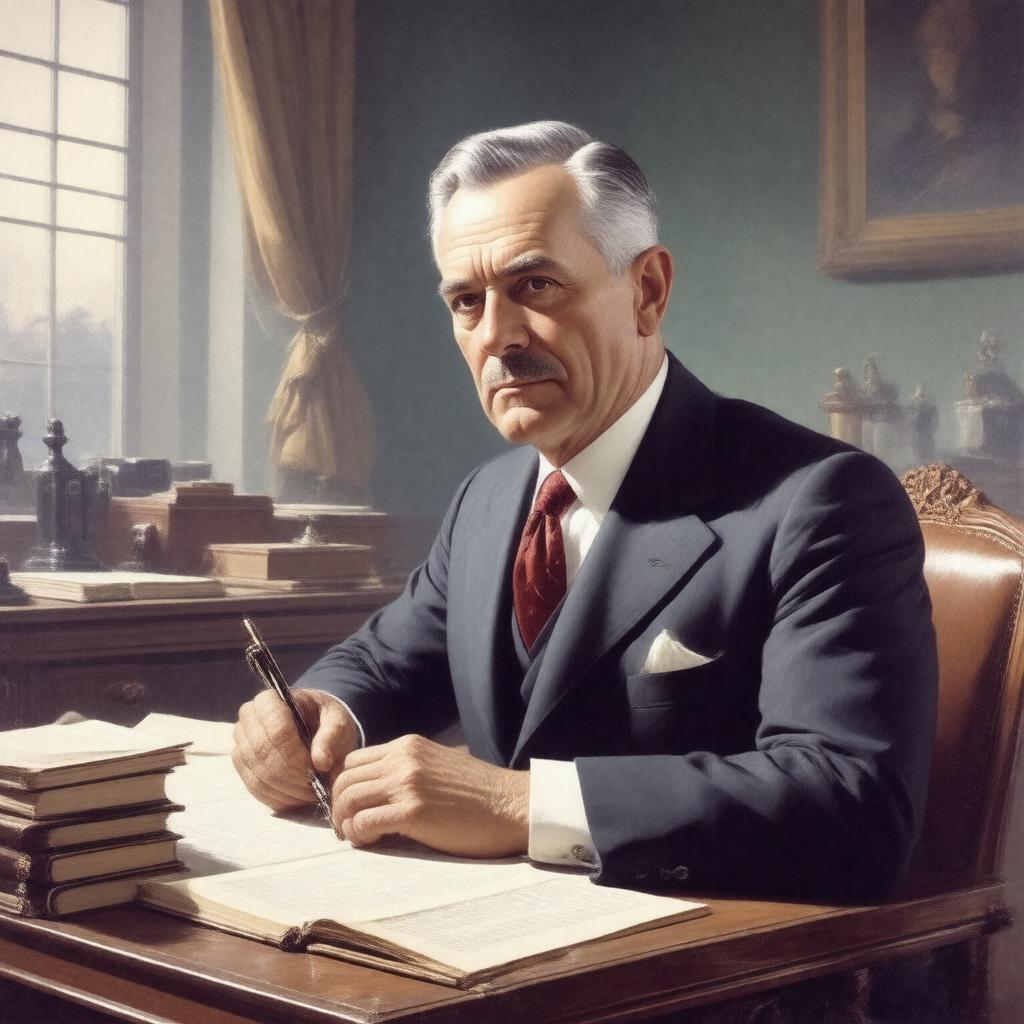 AI-created image of George Harvey