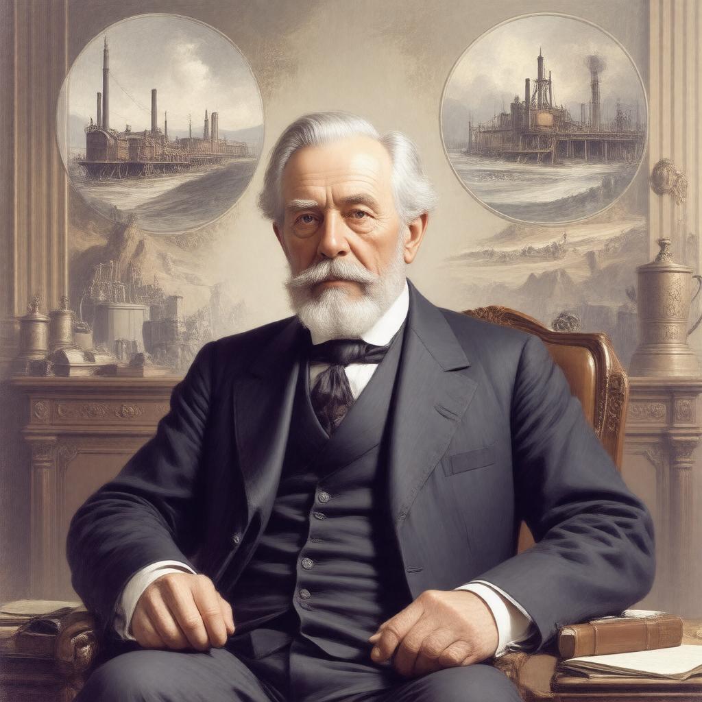 Click to view larger image AI-created image of George Hearst