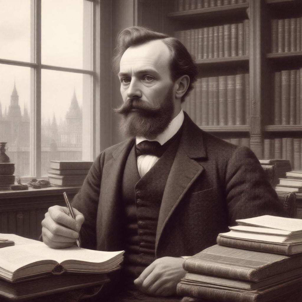 Click to view larger image AI-created image of George Henry Lewes