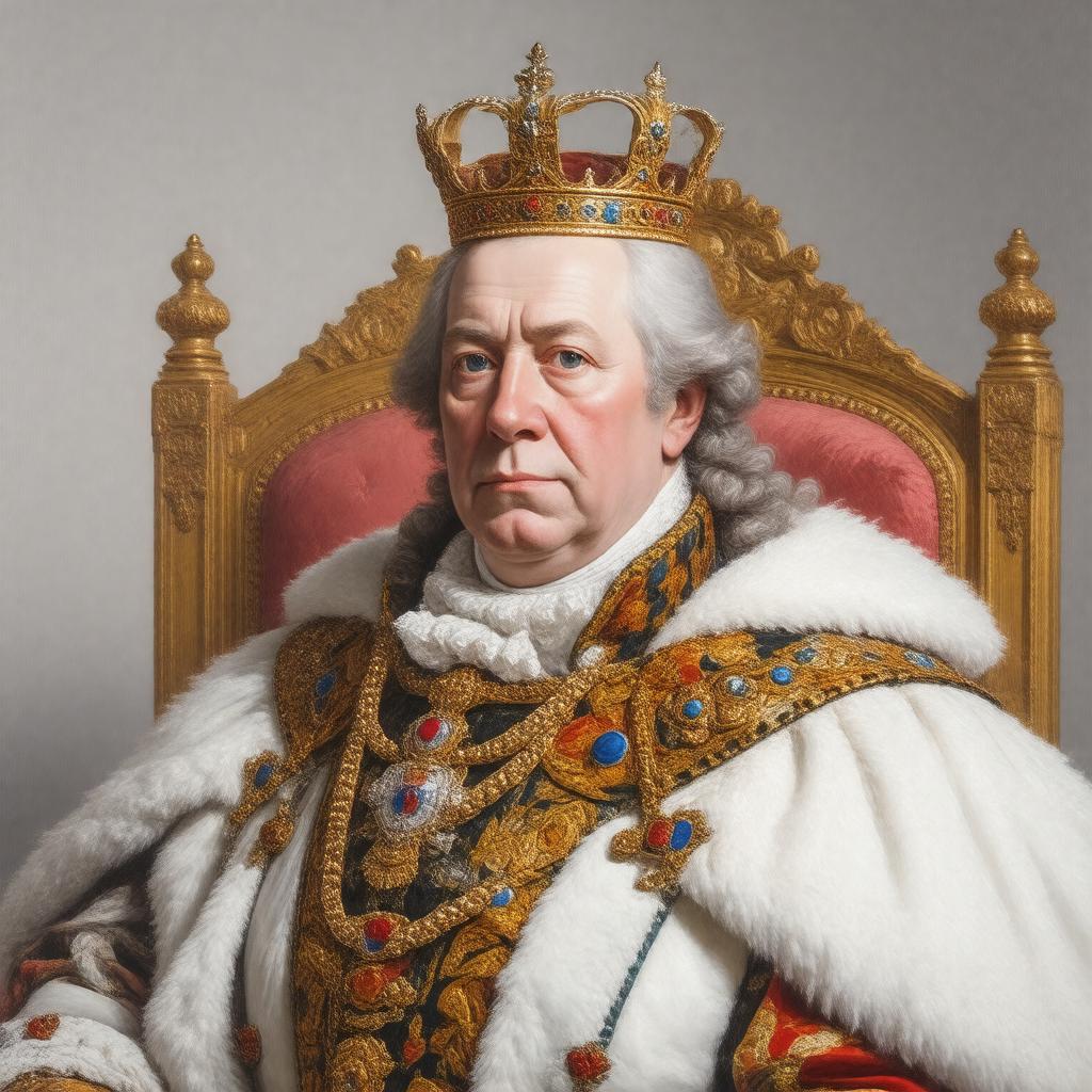 AI-created image of George III of the United Kingdom