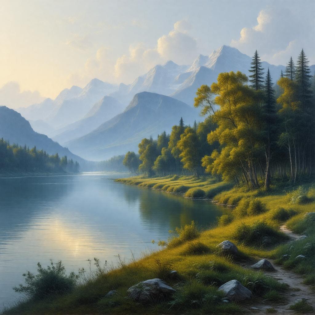 AI-created image of George Inness