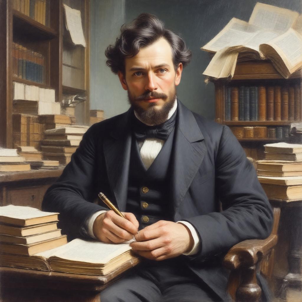 AI-created image of George Meredith