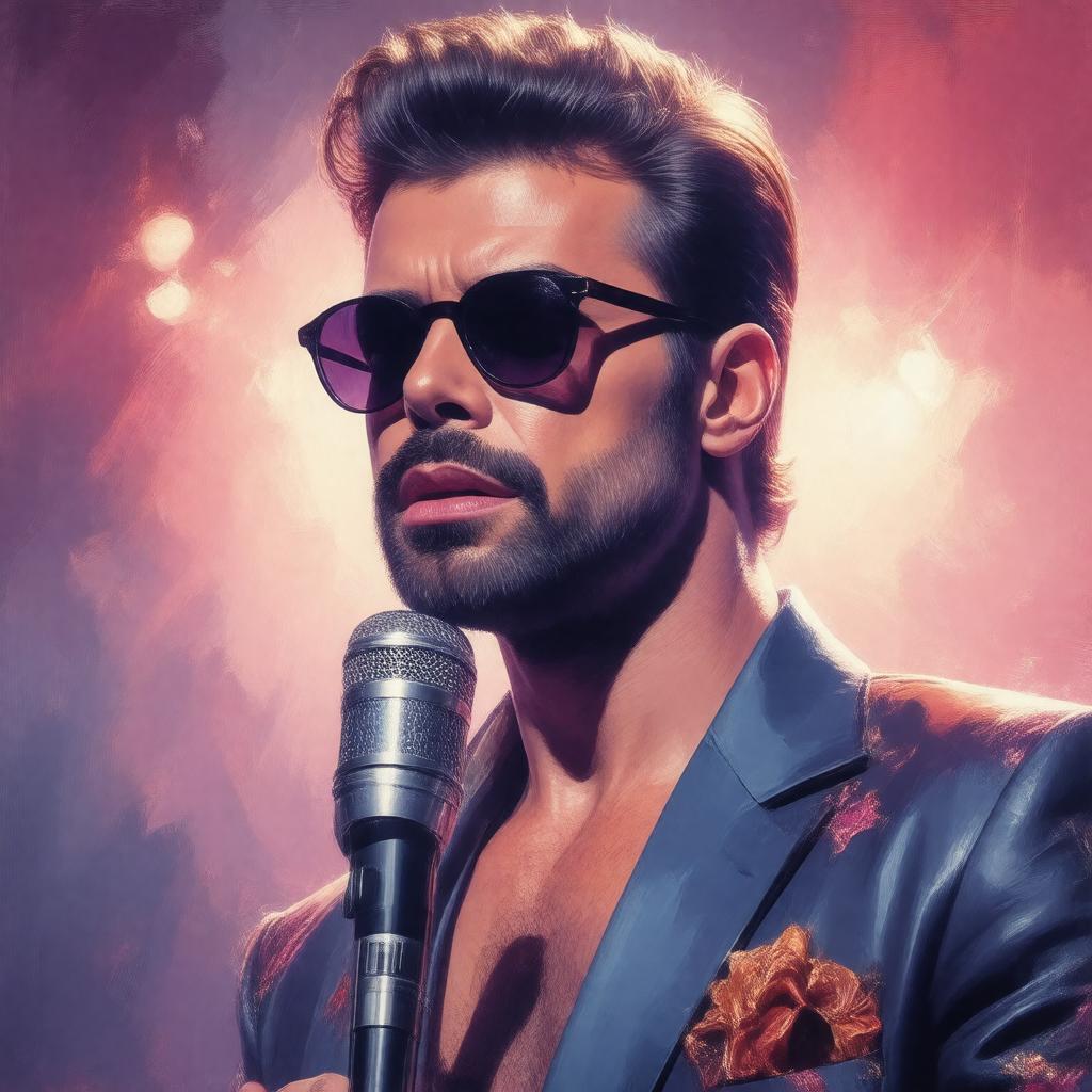 AI-created image of George Michael