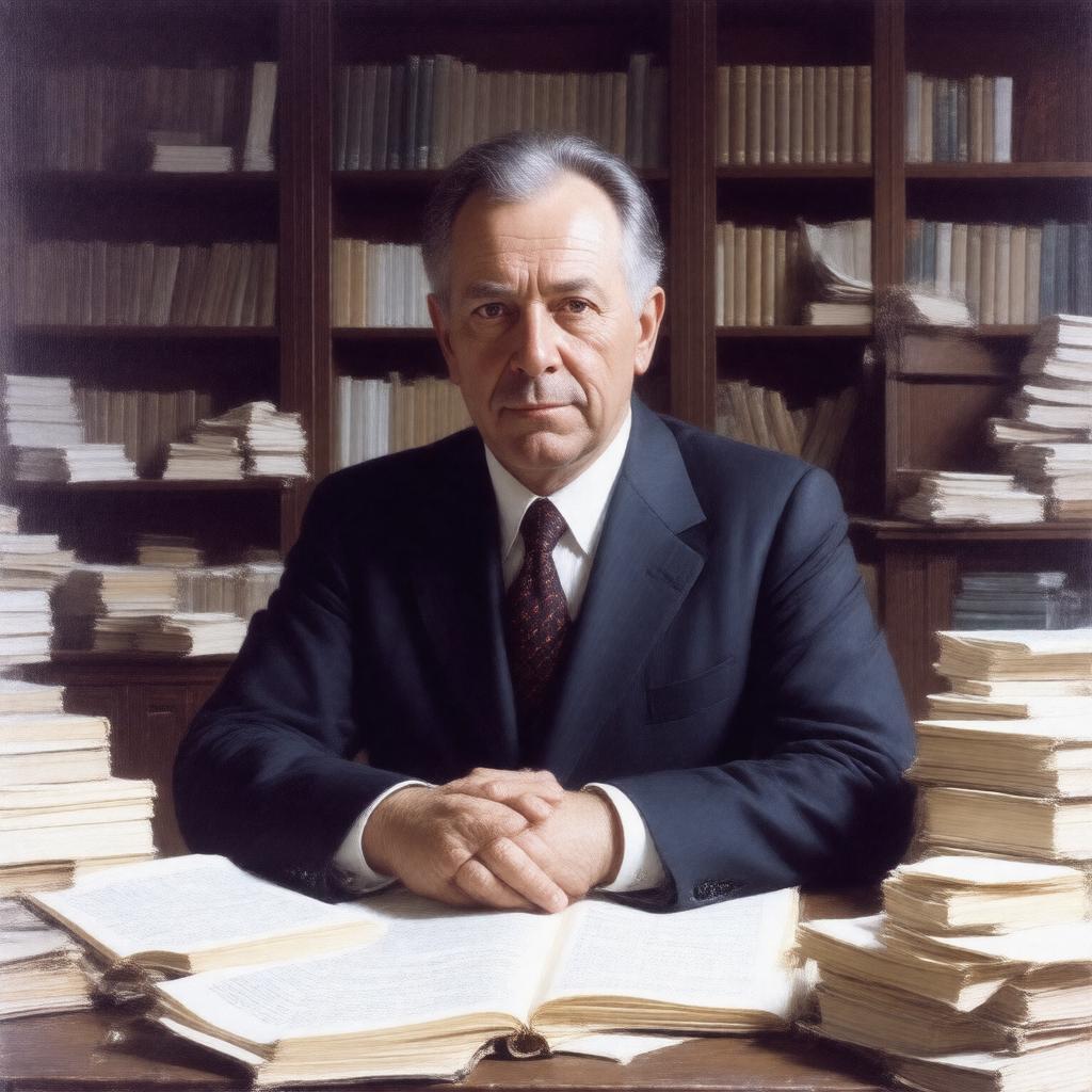 AI-created image of George Pólya