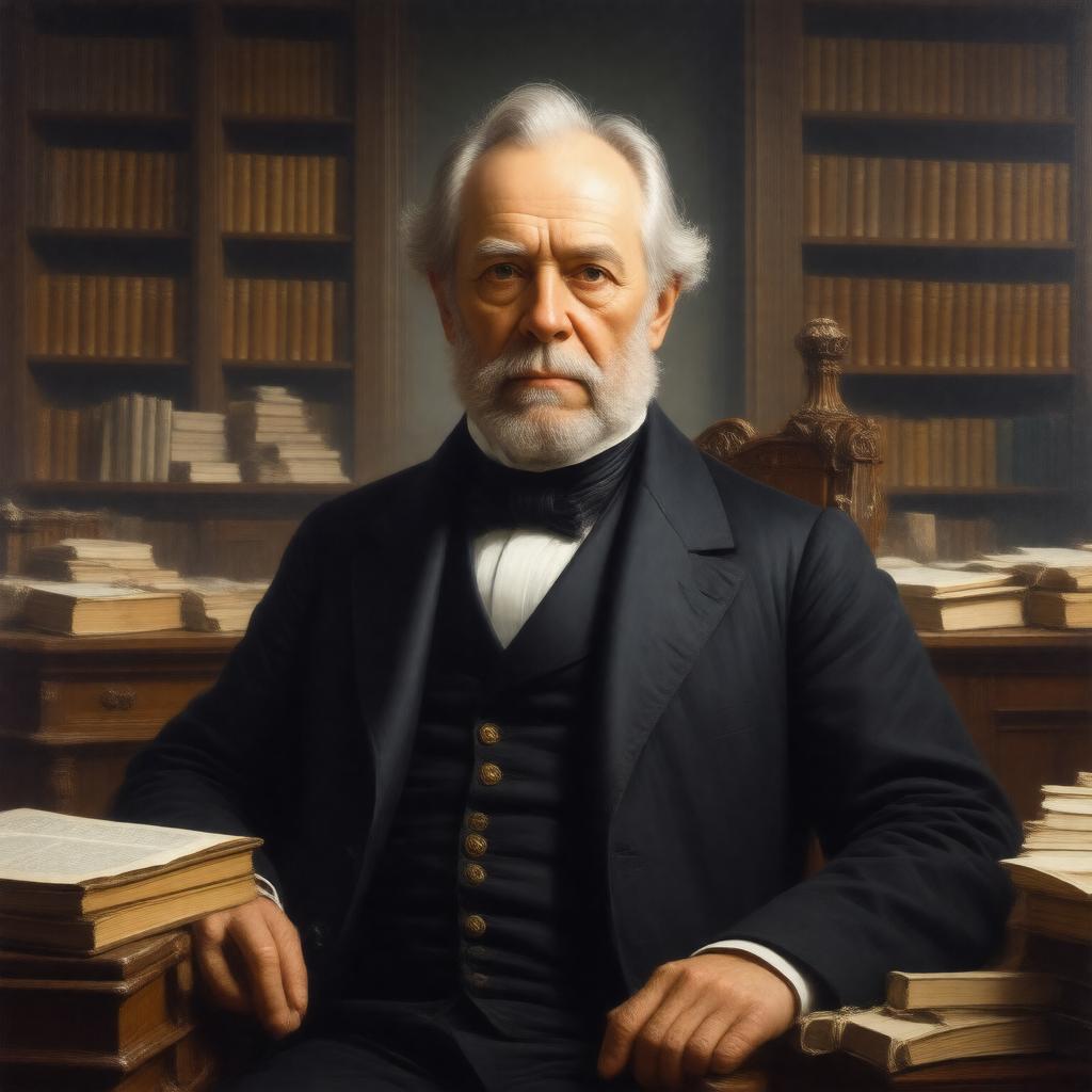 AI-created image of George Peabody