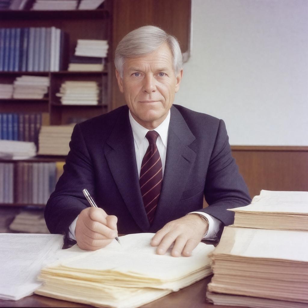 AI-created image of George Plimpton