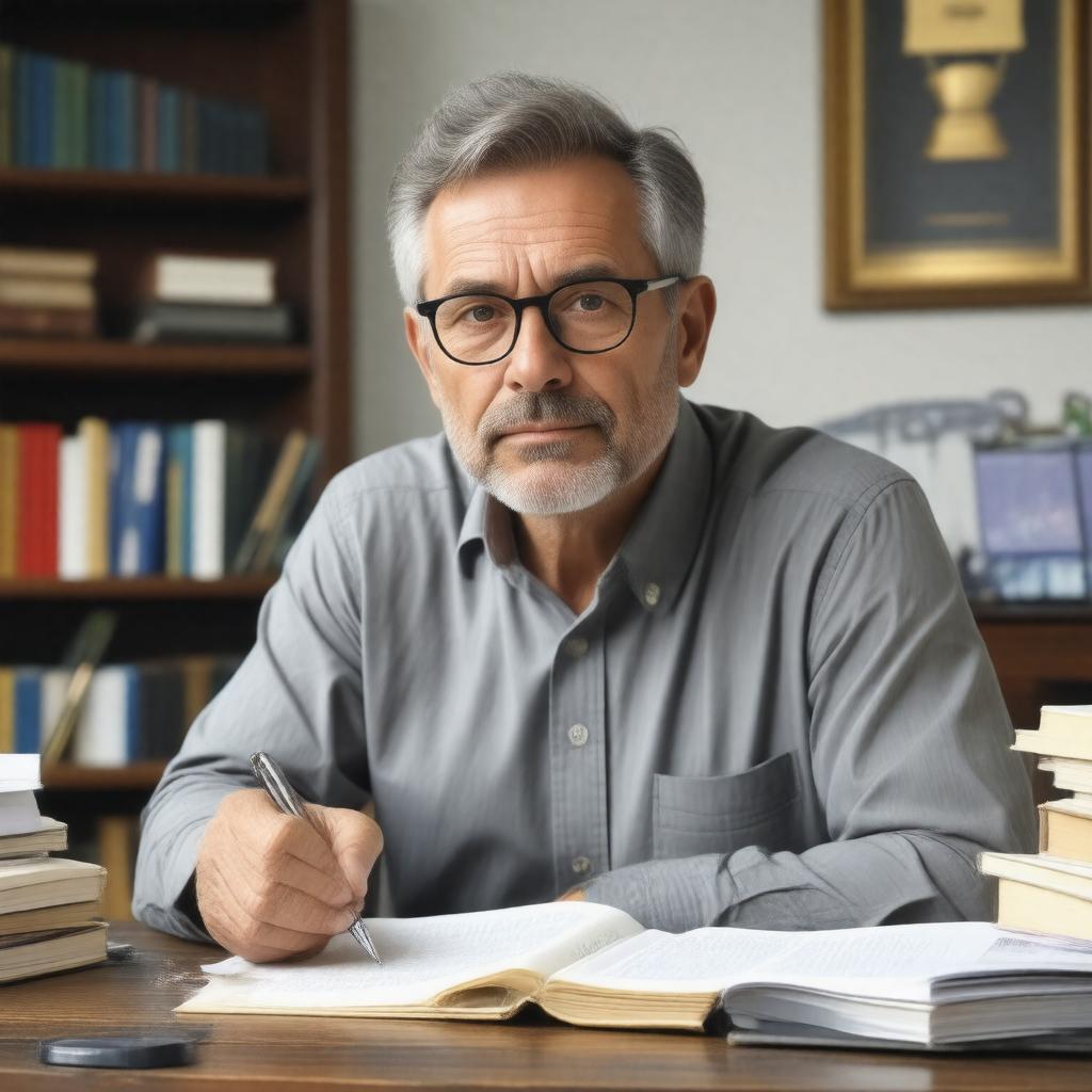 AI-created image of George Saunders