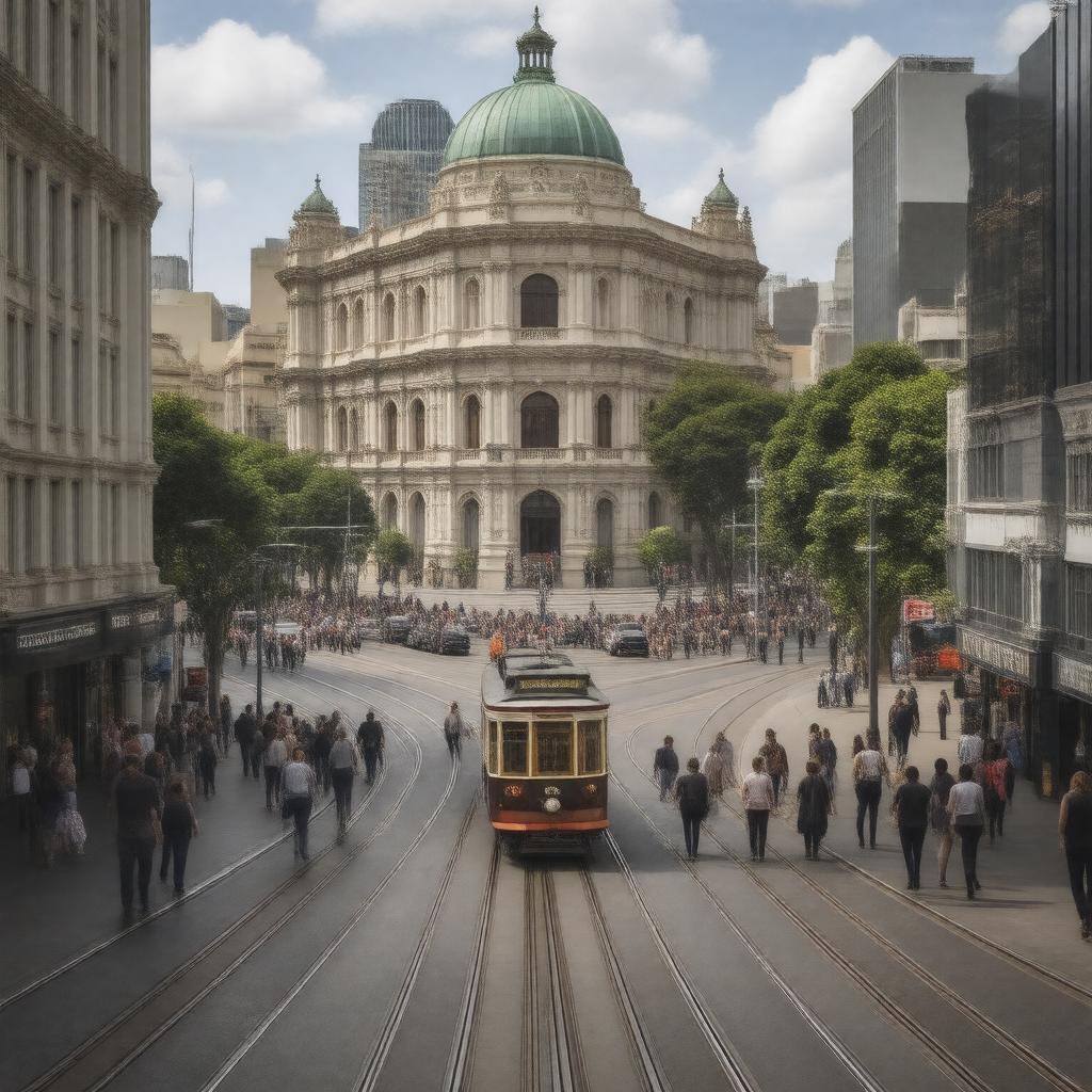 Click to view larger image AI-created image of George Street