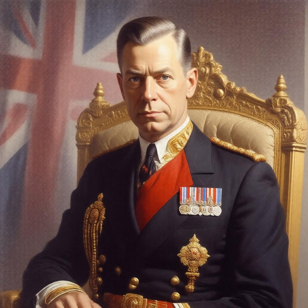 AI-created image of George VI