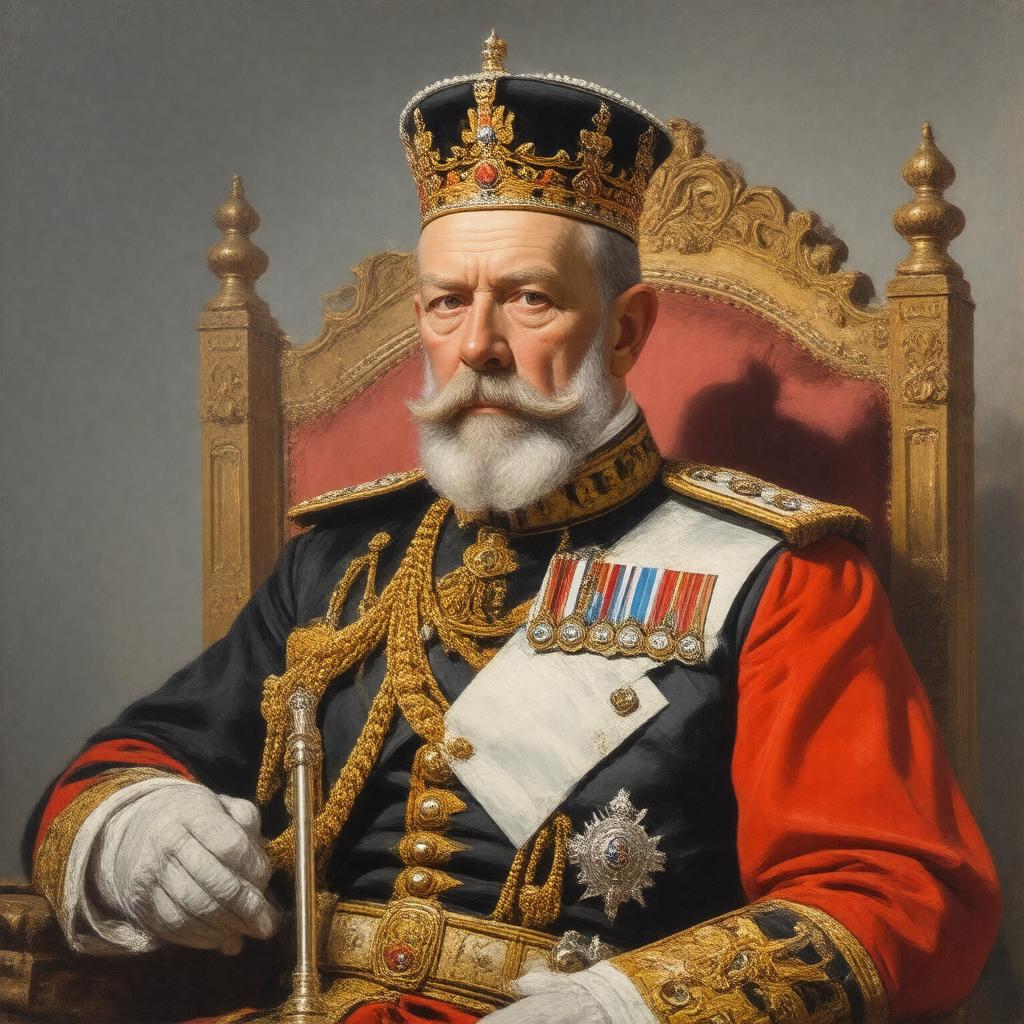 AI-created image of George V