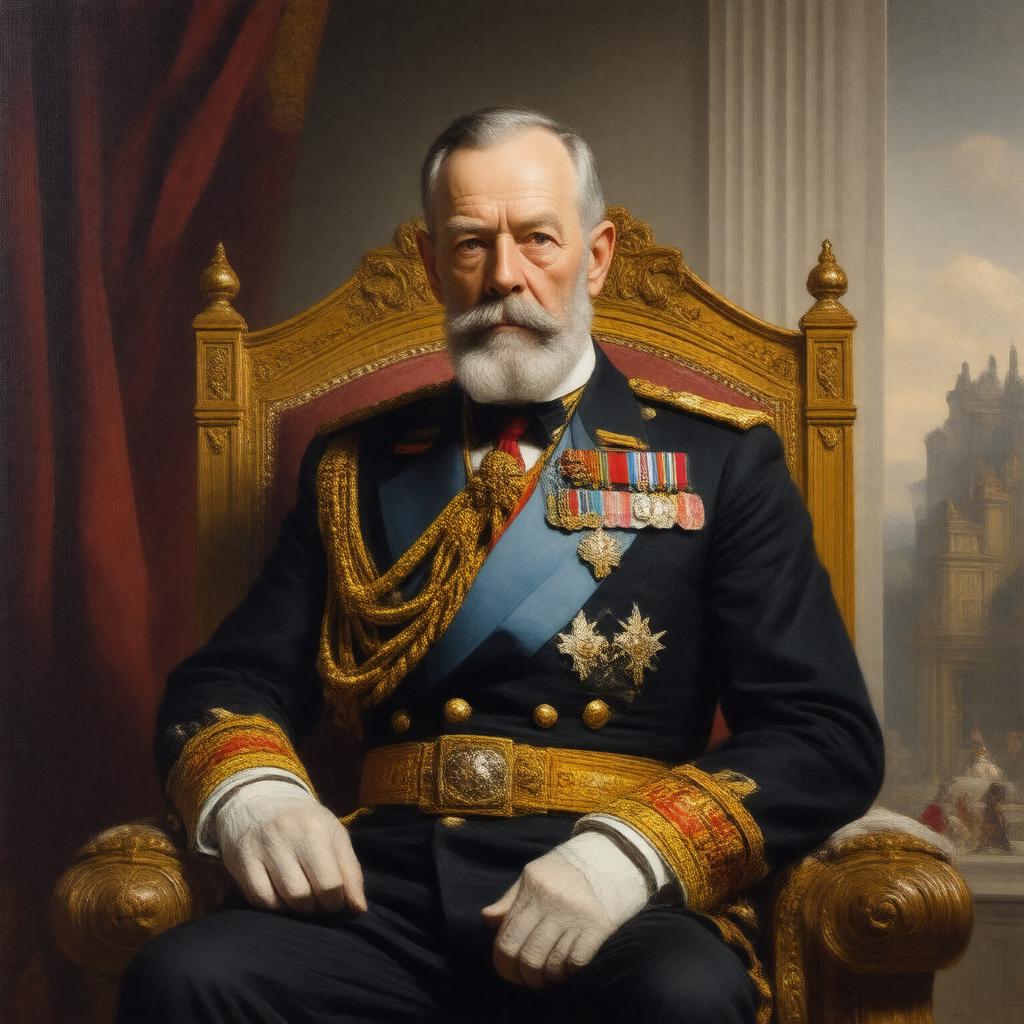AI-created image of George V of the United Kingdom