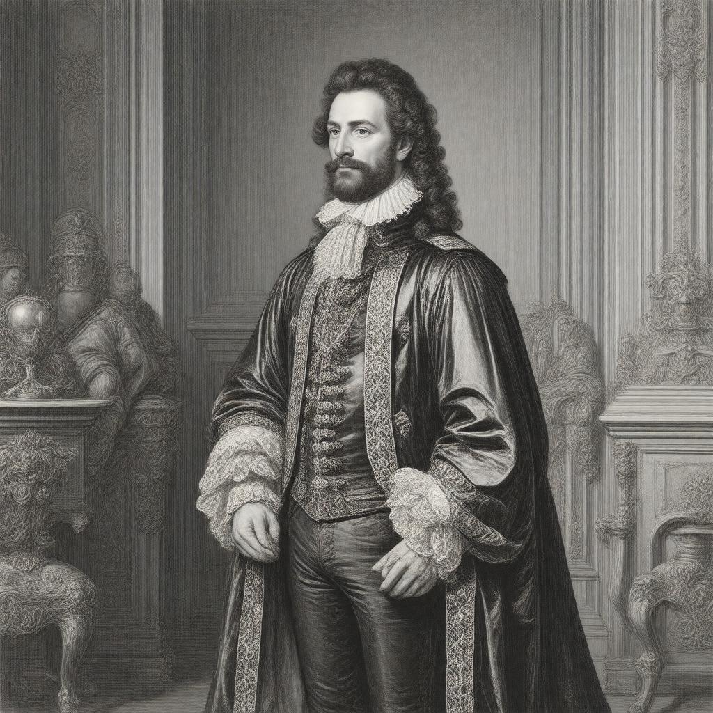 AI-created image of George Villiers, 1st Duke of Buckingham