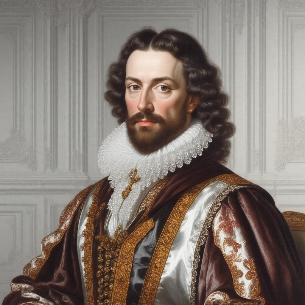 Click to view larger image AI-created image of George Villiers, 2nd Duke of Buckingham