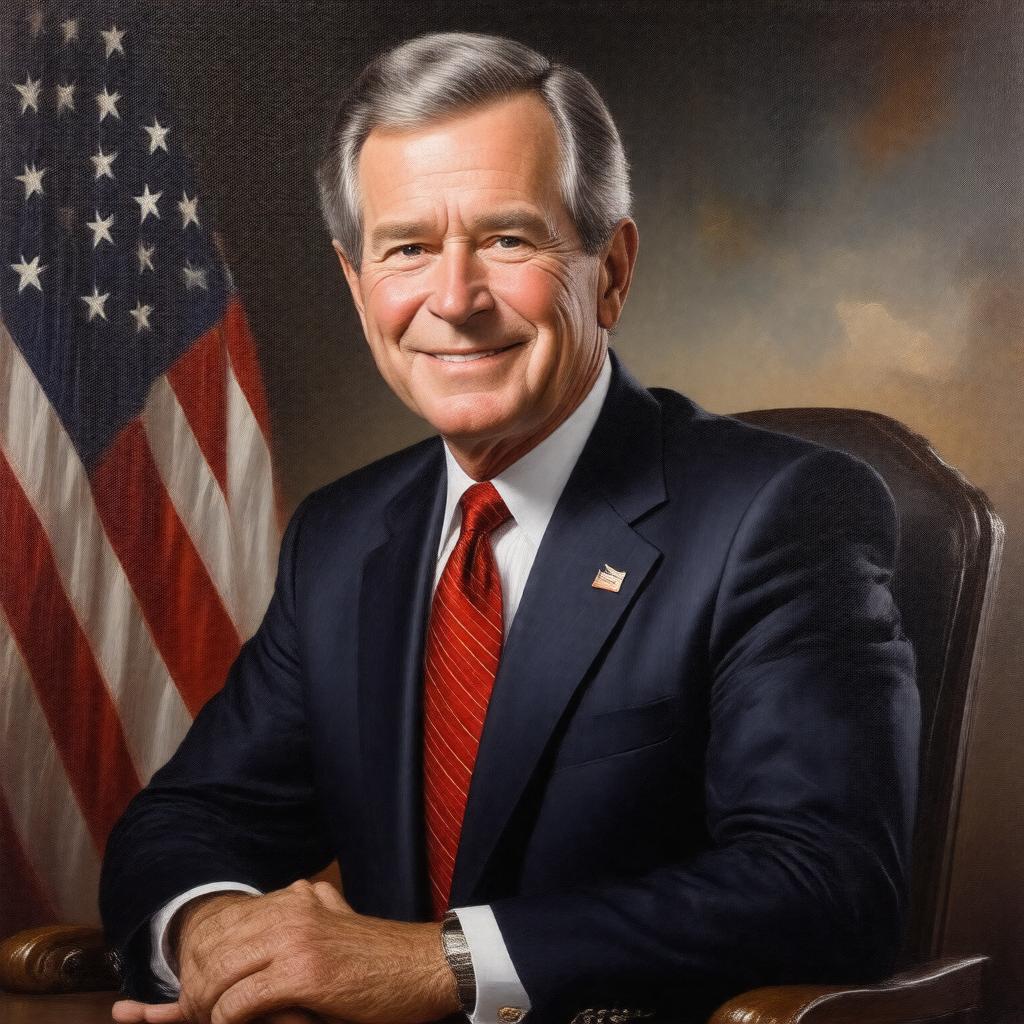 AI-created image of George Walker Bush