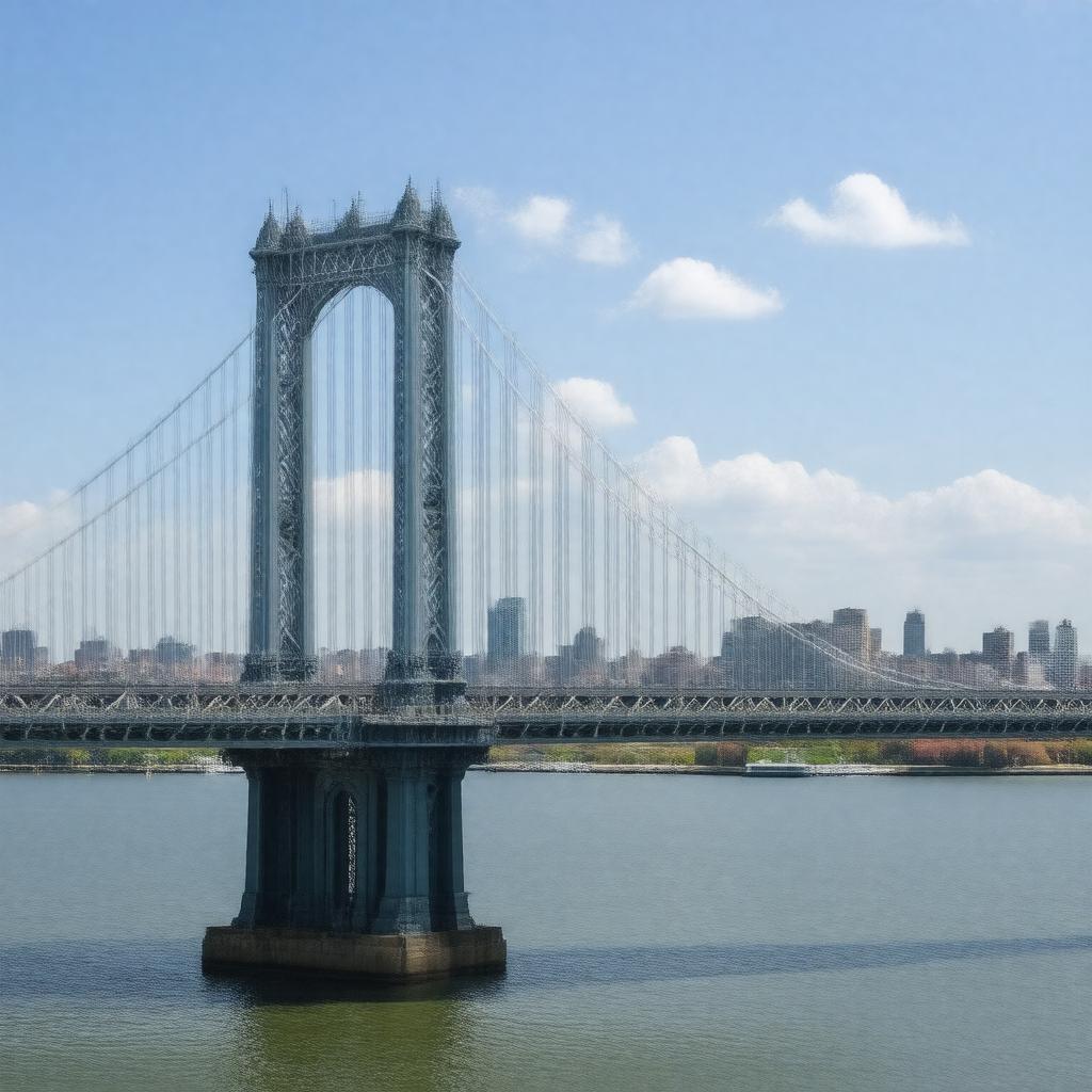 AI-created image of George Washington Bridge