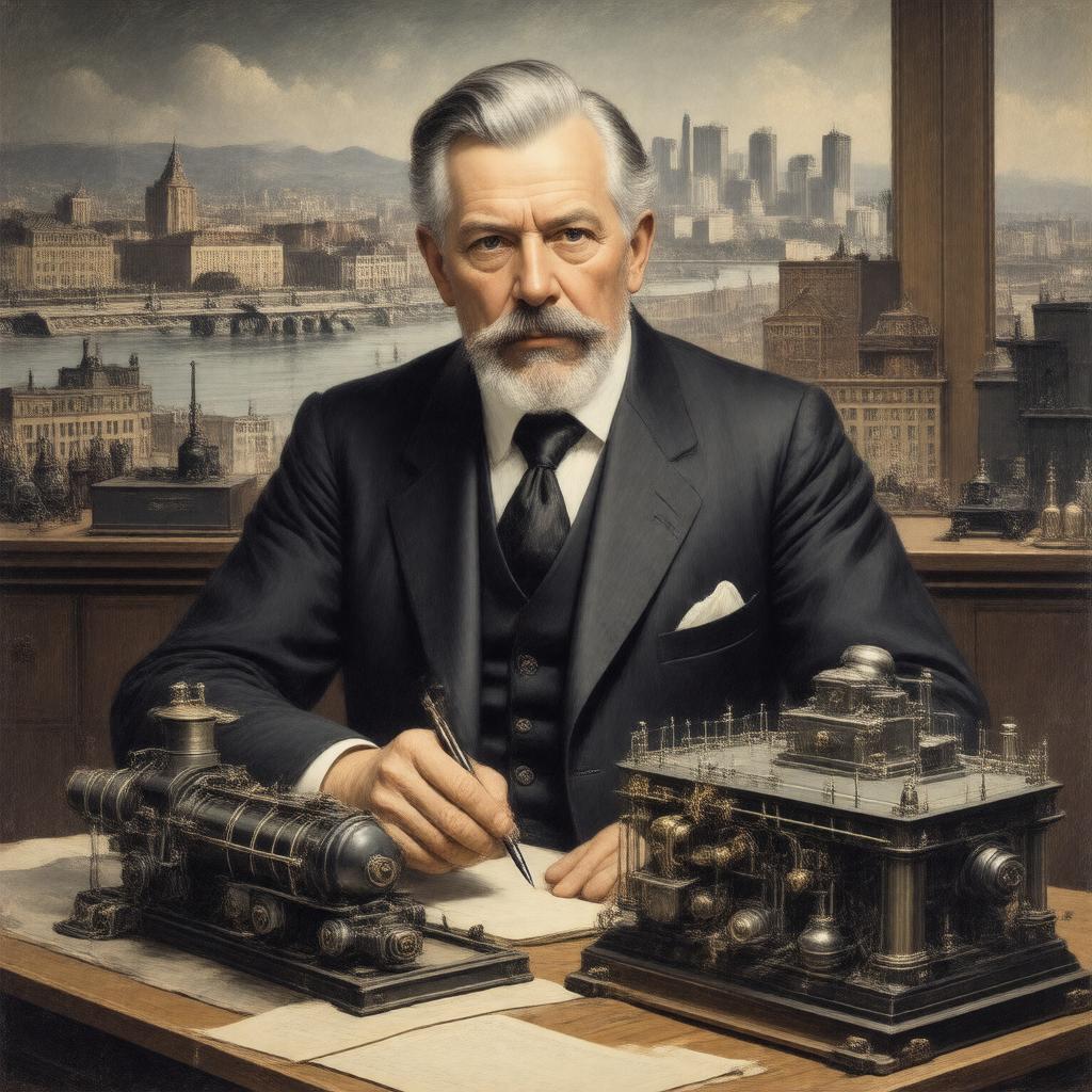 AI-created image of George Westinghouse