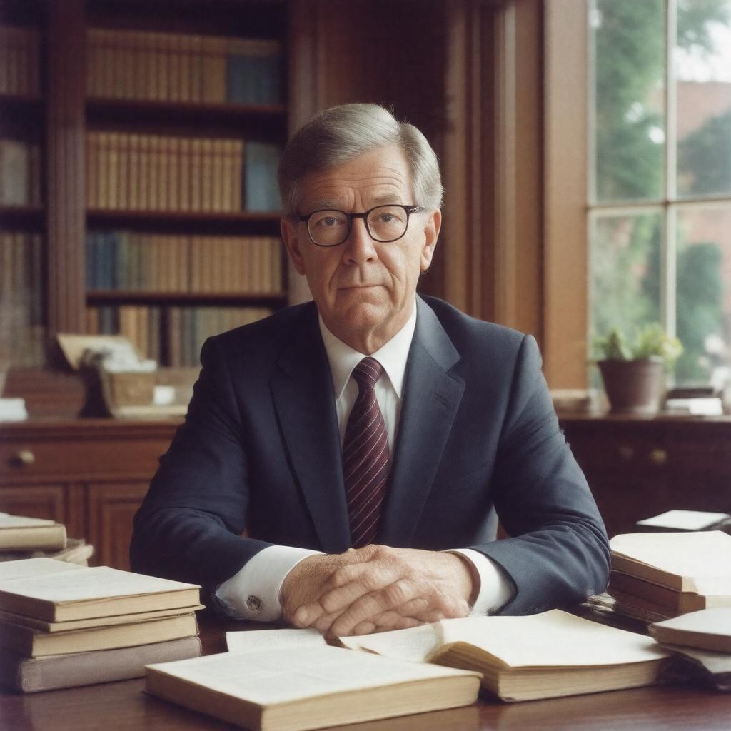 AI-created image of George Will