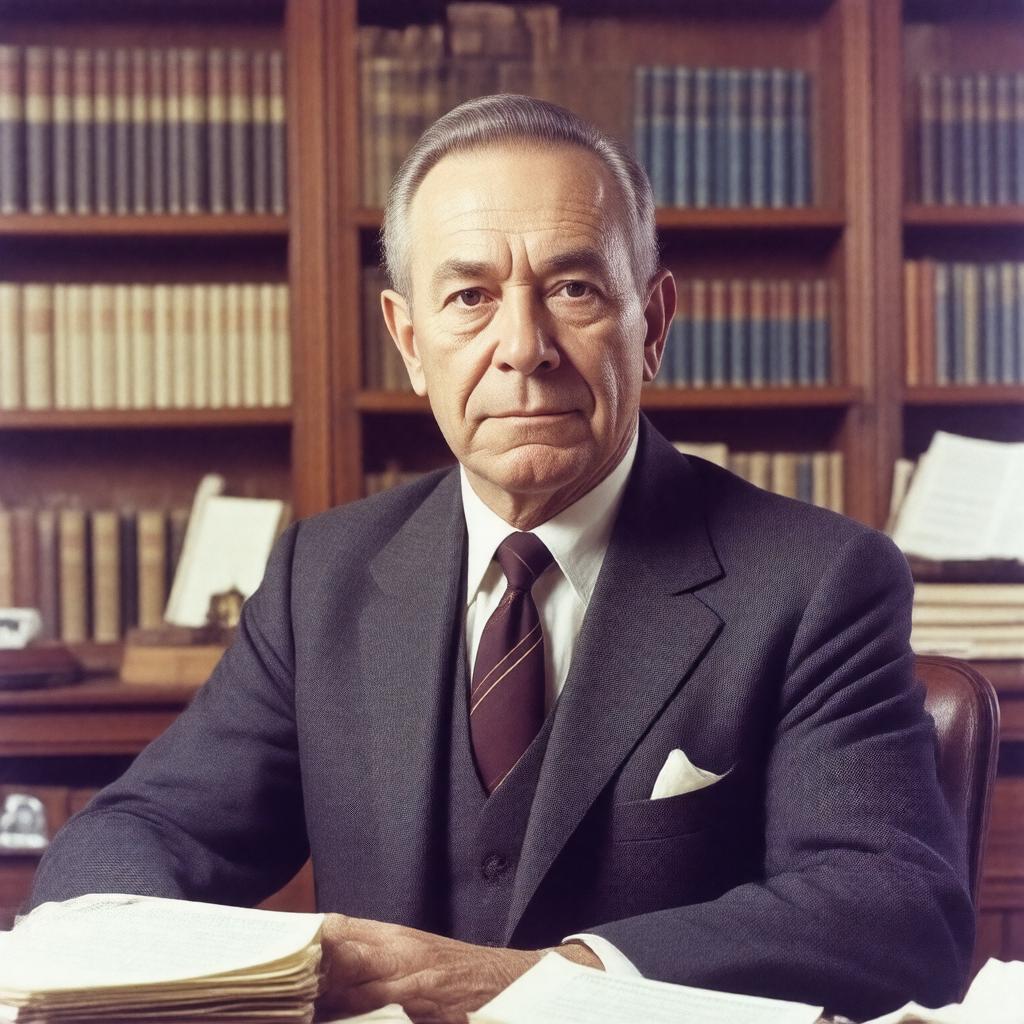 AI-created image of Georges Doriot