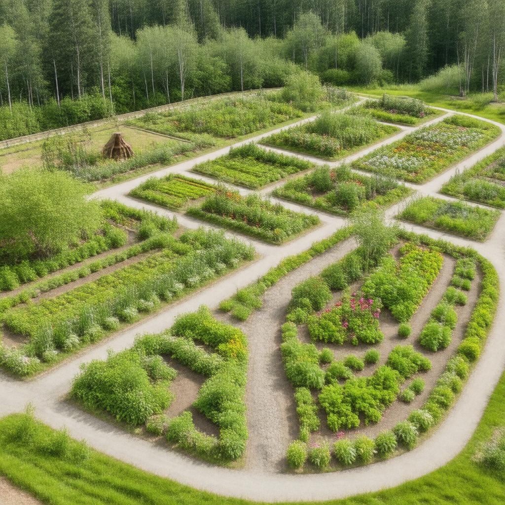 AI-created image of Georgeson Botanical Garden