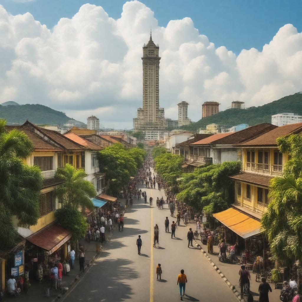 AI-created image of Georgetown, Malaysia