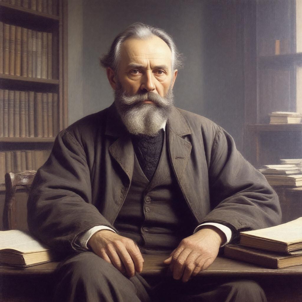 AI-created image of Georgi Plekhanov