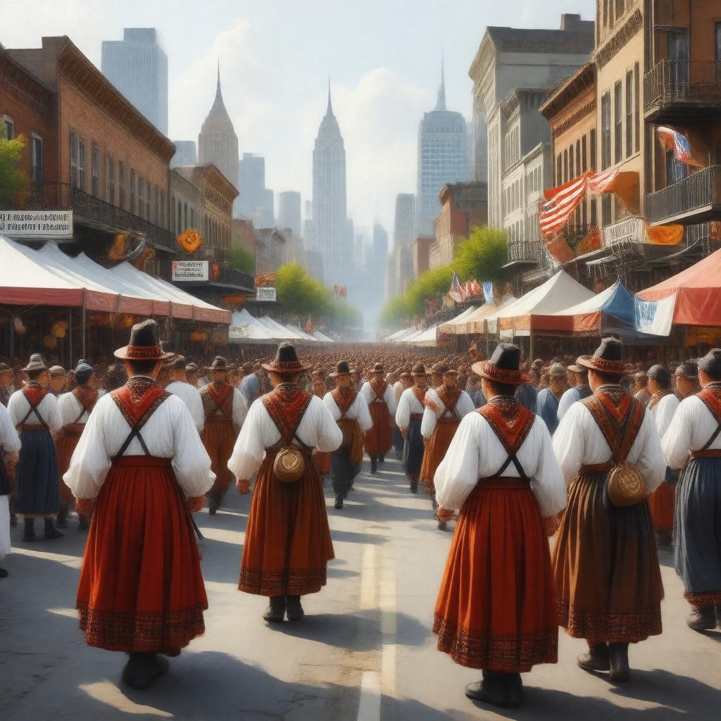 AI-created image of Georgian Americans